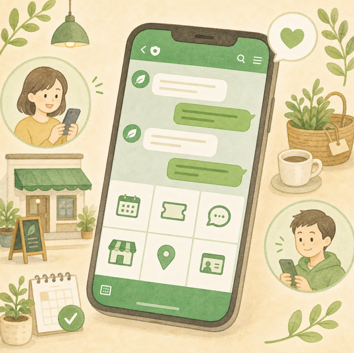 公式LINE運用代行のイメージ